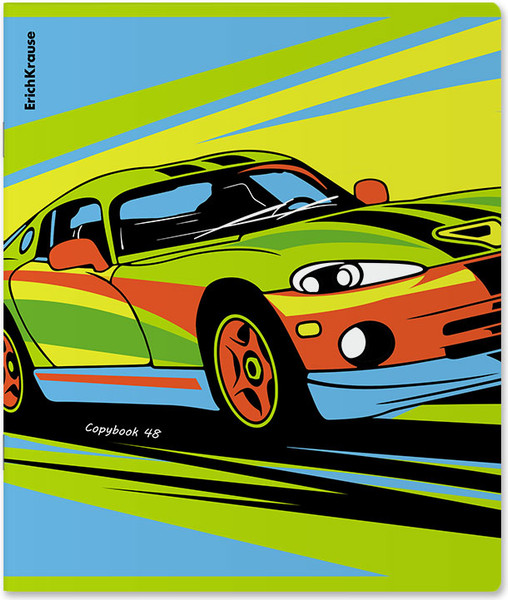 Изображение товара Тетрадь Erich Krause Neon Car / 60601 (48л, клетка)