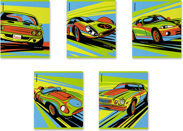 Изображение товара Тетрадь Erich Krause Neon Car / 60601 (48л, клетка)