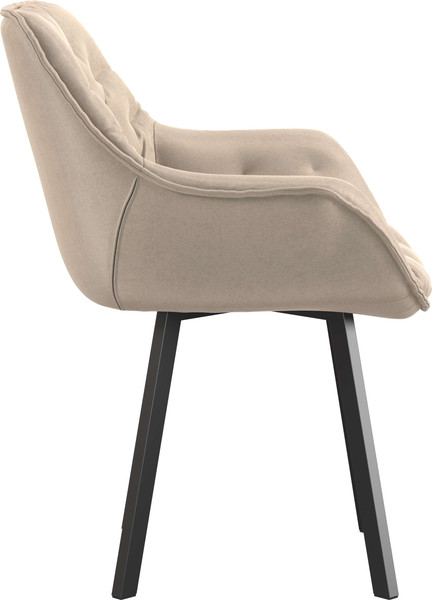 Изображение товара Стул Олмеко Квинта (велюр конфетти крем/черный)