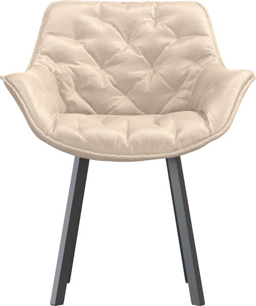 Изображение товара Стул Олмеко Квинта (велюр конфетти крем/черный)