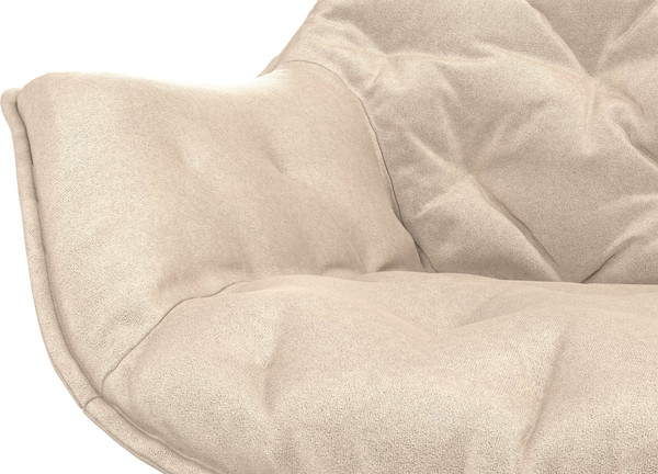 Изображение товара Стул Олмеко Квинта (велюр конфетти крем/черный)