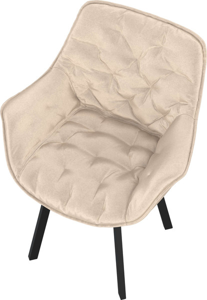 Изображение товара Стул Олмеко Квинта (велюр конфетти крем/черный)