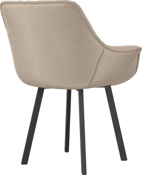 Изображение товара Стул Олмеко Квинта (велюр конфетти крем/черный)