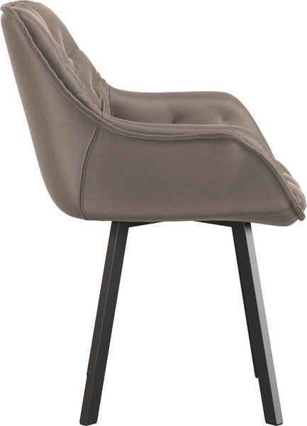 Изображение товара Стул Олмеко Квинта (велюр конфетти мокко/черный)