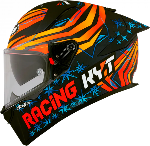 Изображение товара Мотошлем KYT R2r Max Fernandez 2022 Replica Y6R20003.4 (M, черный матовый/оранжевый/синий)