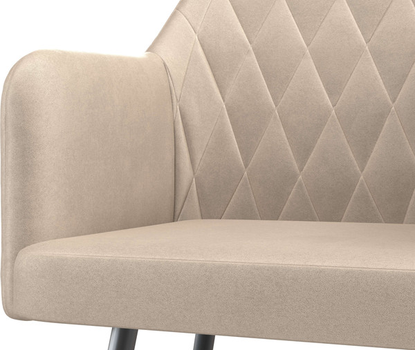 Изображение товара Стул Олмеко Киото Т (велюр конфетти крем/черный)