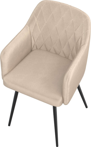 Изображение товара Стул Олмеко Киото Т (велюр конфетти крем/черный)