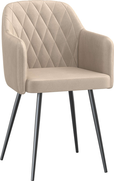 Изображение товара Стул Олмеко Киото Т (велюр конфетти крем/черный)