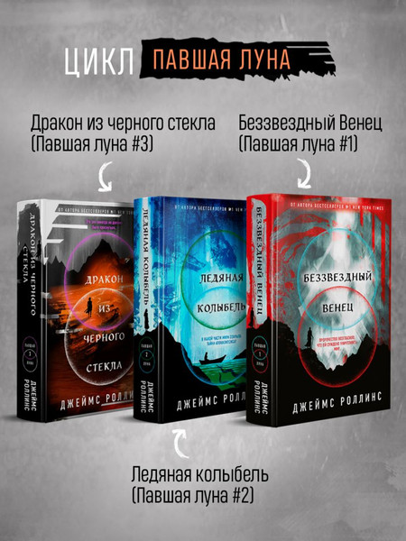 Изображение товара Книга Эксмо Дракон из черного стекла, твердая обложка (Роллинс Джеймс)