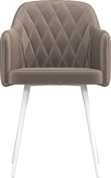 Изображение товара Стул Олмеко Киото Т (велюр конфетти мокко/белый)