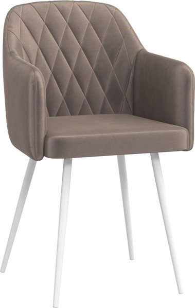 Изображение товара Стул Олмеко Киото Т (велюр конфетти мокко/белый)