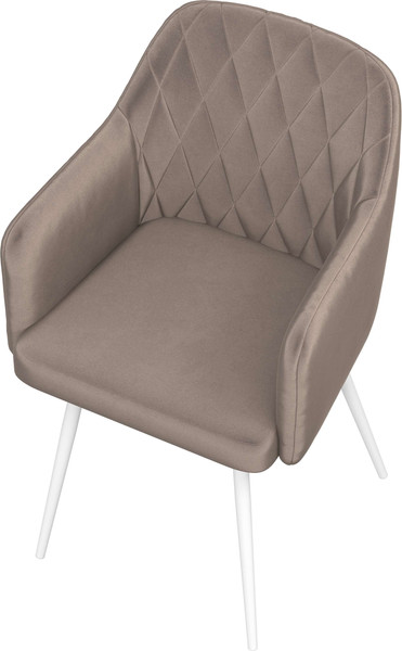 Изображение товара Стул Олмеко Киото Т (велюр конфетти мокко/белый)