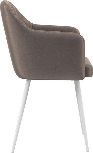 Изображение товара Стул Олмеко Киото Т (велюр конфетти мокко/белый)