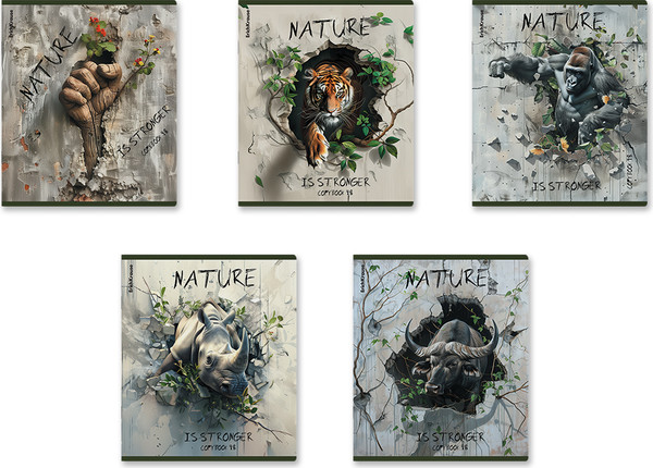 Изображение товара Тетрадь Erich Krause Nature Power / 63302 (48л, клетка)