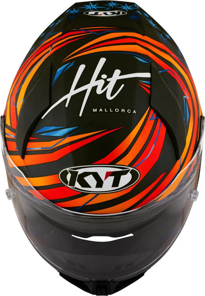 Изображение товара Мотошлем KYT R2r Max Fernandez 2022 Replica Y6R20003.5 (L, черный матовый/оранжевый/синий)