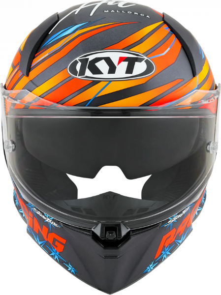 Изображение товара Мотошлем KYT R2r Max Fernandez 2022 Replica Y6R20003.5 (L, черный матовый/оранжевый/синий)