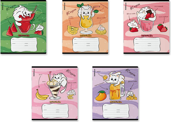 Изображение товара Тетрадь Erich Krause Смурзи / 60559 (18л, линейка)