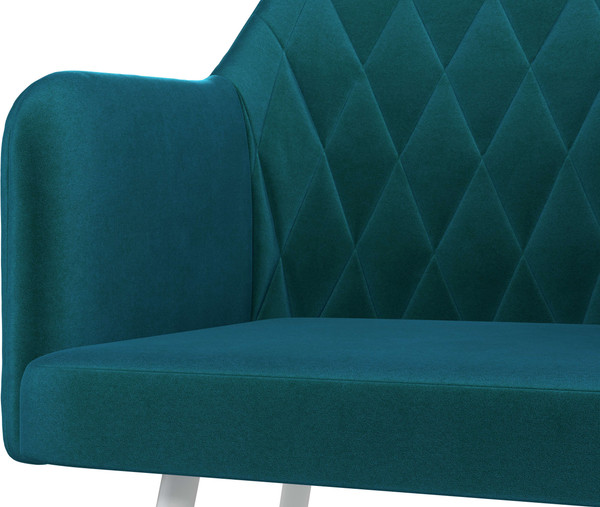 Изображение товара Стул Олмеко Киото Т (велюр конфетти изумруд/белый)