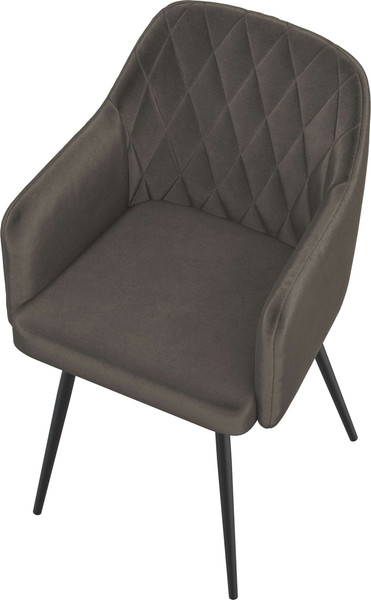 Изображение товара Стул Олмеко Киото Т (велюр конфетти стоун/черный)