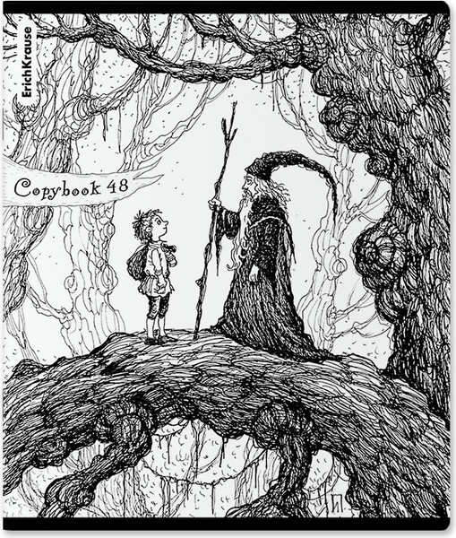 Изображение товара Тетрадь Erich Krause Монохромная история / 60621 (48л, клетка)