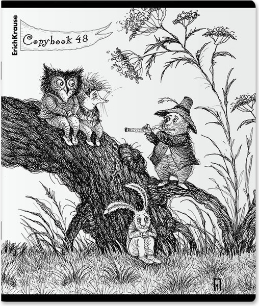 Изображение товара Тетрадь Erich Krause Монохромная история / 60621 (48л, клетка)