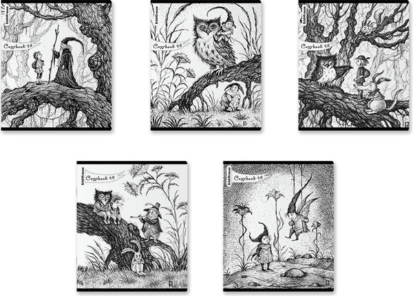 Изображение товара Тетрадь Erich Krause Монохромная история / 60621 (48л, клетка)