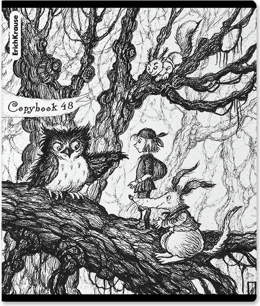 Изображение товара Тетрадь Erich Krause Монохромная история / 60621 (48л, клетка)