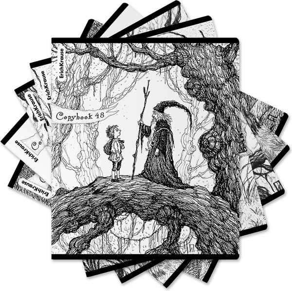 Изображение товара Тетрадь Erich Krause Монохромная история / 60621 (48л, клетка)