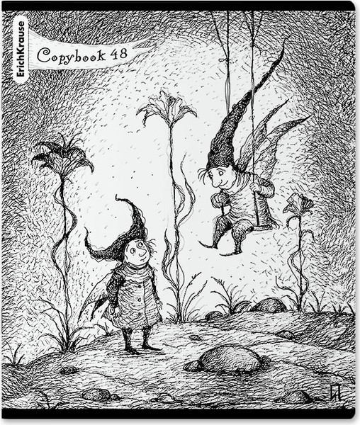 Изображение товара Тетрадь Erich Krause Монохромная история / 60621 (48л, клетка)