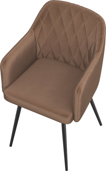 Изображение товара Стул Олмеко Киото Т (велюр конфетти корица/черный)