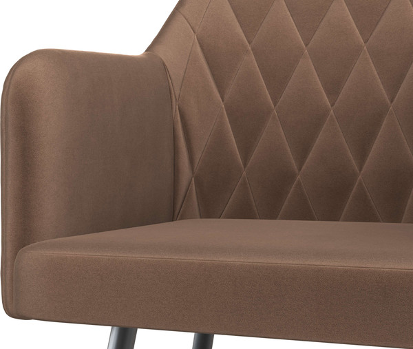 Изображение товара Стул Олмеко Киото Т (велюр конфетти корица/черный)