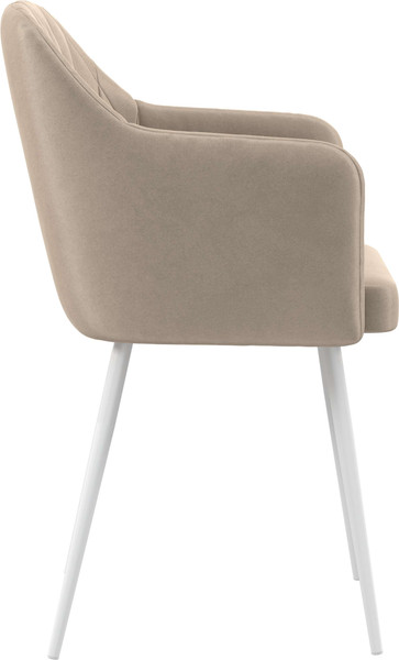 Изображение товара Стул Олмеко Киото Т (велюр конфетти крем/белый)