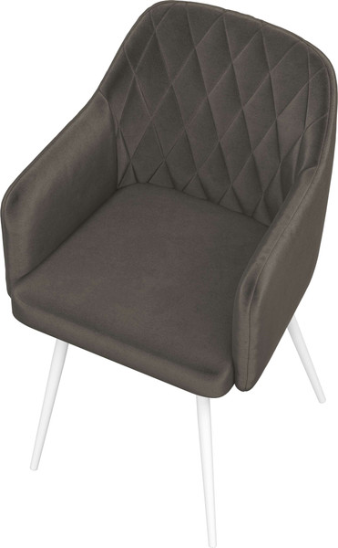 Изображение товара Стул Олмеко Киото Т (велюр конфетти стоун/белый)