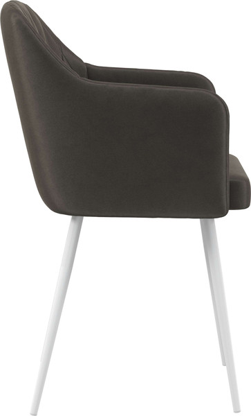 Изображение товара Стул Олмеко Киото Т (велюр конфетти стоун/белый)