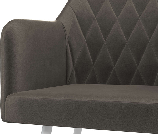 Изображение товара Стул Олмеко Киото Т (велюр конфетти стоун/белый)