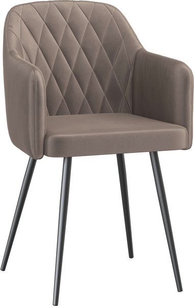 Изображение товара Стул Олмеко Киото Т (велюр конфетти мокко/черный)