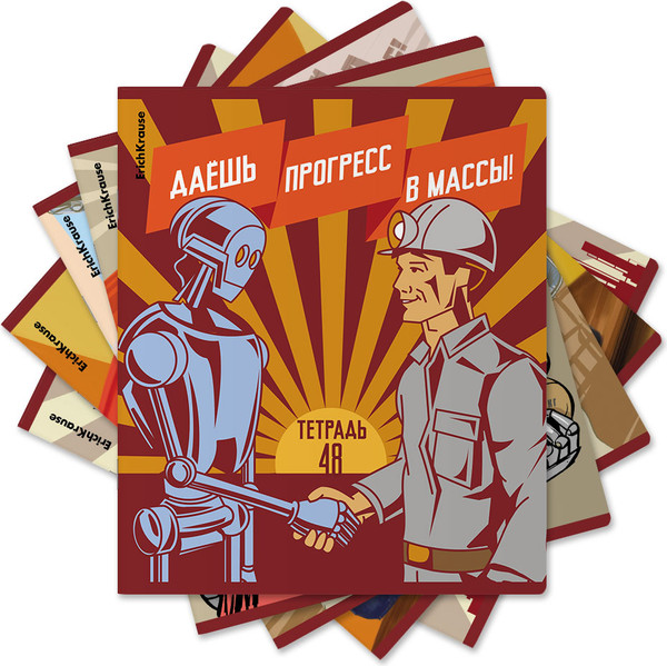 Изображение товара Тетрадь Erich Krause Псевдоретро / 60608 (48л, клетка)