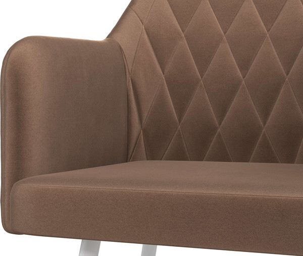 Изображение товара Стул Олмеко Киото Т  (велюр конфетти корица/белый)