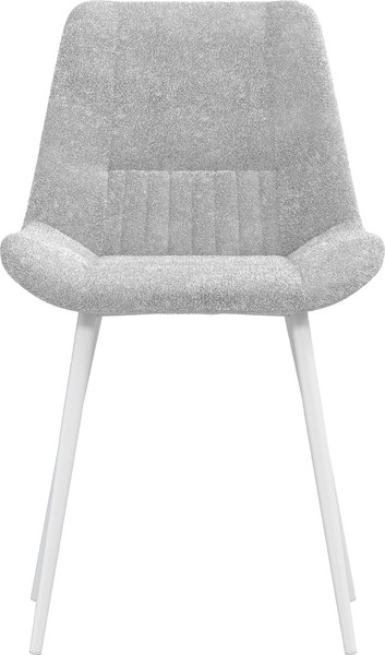 Изображение товара Стул Олмеко Николь (велюр Панда сильвер маус/белый)