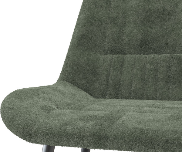 Изображение товара Стул Олмеко Николь (велюр Панда олива/черный)