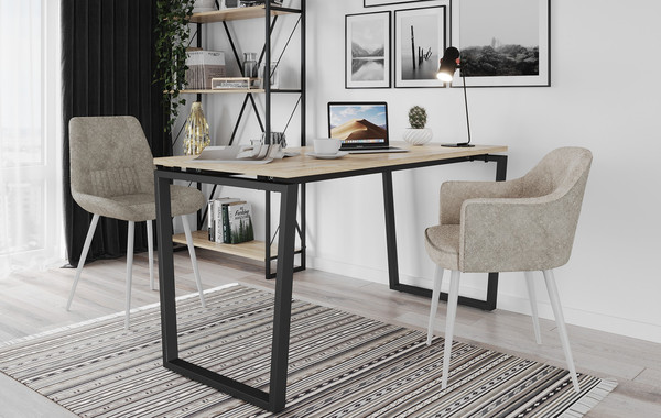 Изображение товара Стул Олмеко Николь (велюр Панда монсун какао/белый)