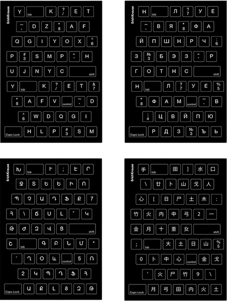 Изображение товара Тетрадь Erich Krause Keyboard / 63307 (60л, клетка)