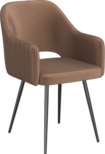 Изображение товара Стул Олмеко Берта Т (велюр конфетти корица/черный)