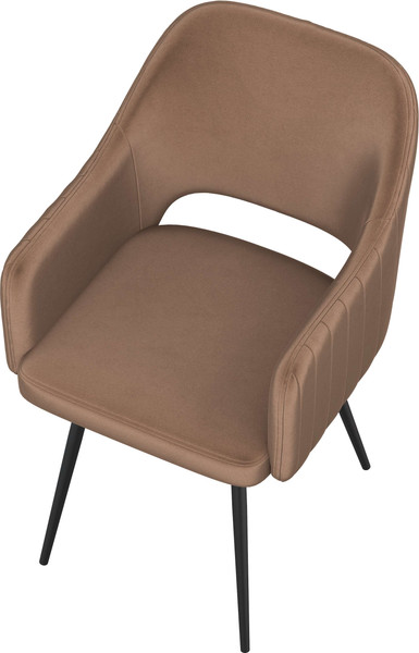 Изображение товара Стул Олмеко Берта Т (велюр конфетти корица/черный)