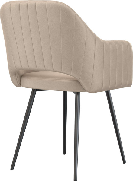 Изображение товара Стул Олмеко Берта Т (велюр конфетти крем/черный)