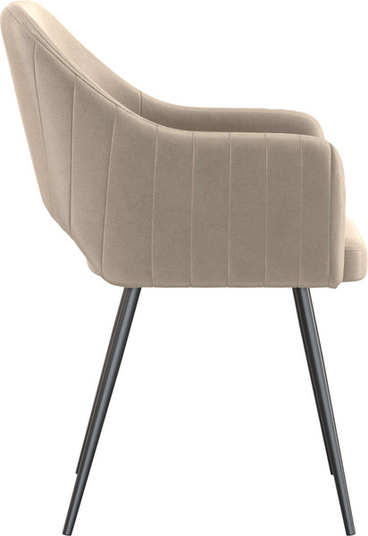 Изображение товара Стул Олмеко Берта Т (велюр конфетти крем/черный)