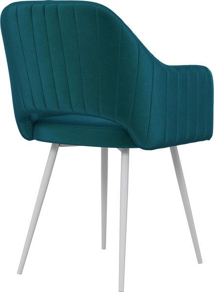 Изображение товара Стул Олмеко Берта Т (велюр конфетти изумруд/белый)