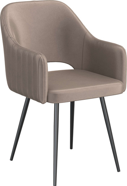 Изображение товара Стул Олмеко Берта Т (велюр конфетти мокко/черный)