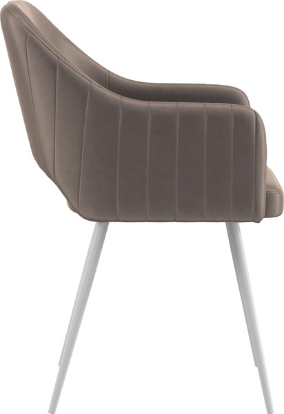 Изображение товара Стул Олмеко Берта Т (велюр конфетти мокко/белый)