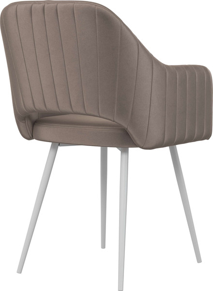 Изображение товара Стул Олмеко Берта Т (велюр конфетти мокко/белый)